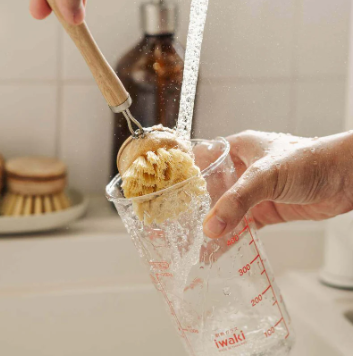 Long-Handled Bamboo Scrub Brush