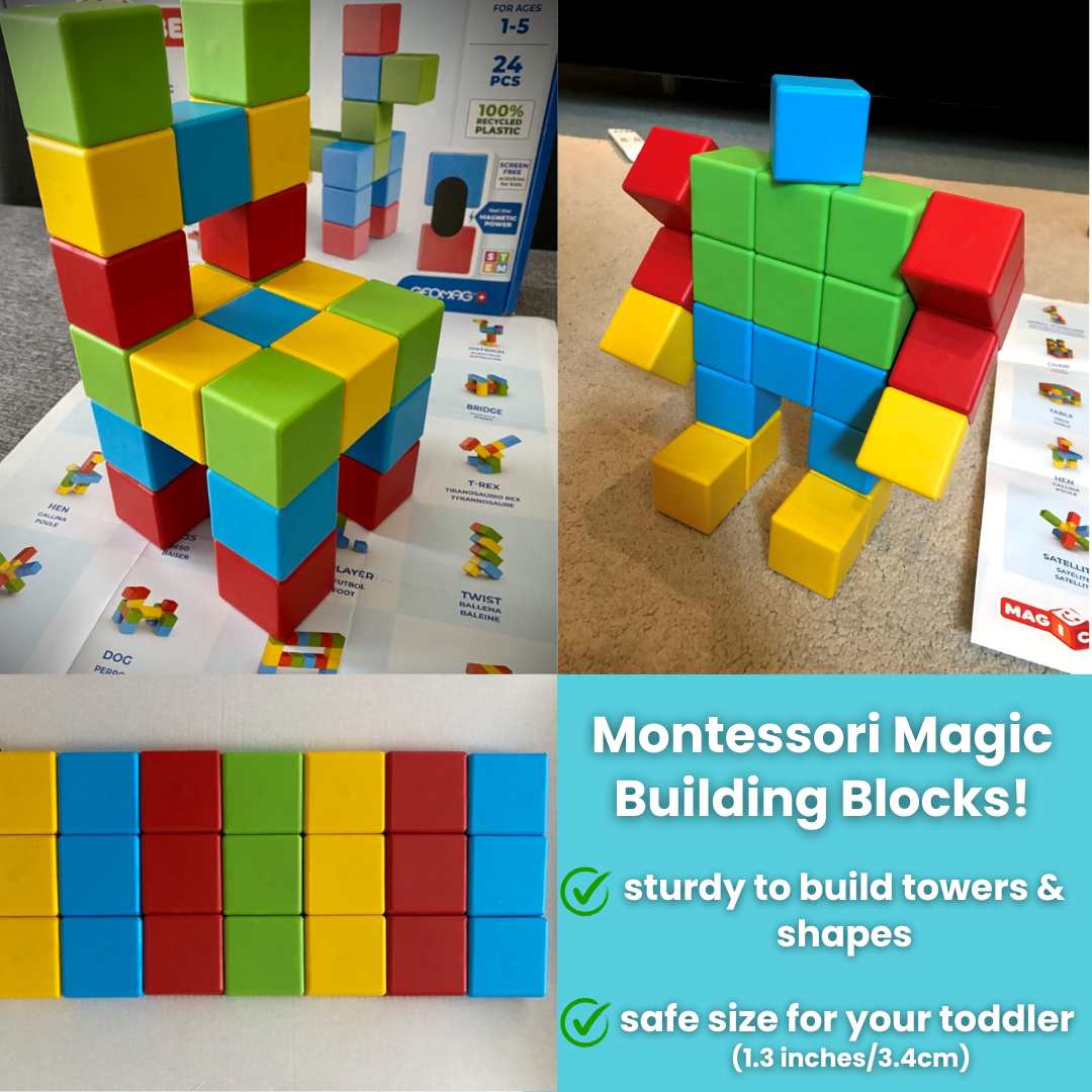 Montessori Magic Cubes - Magnetic Building Blocks